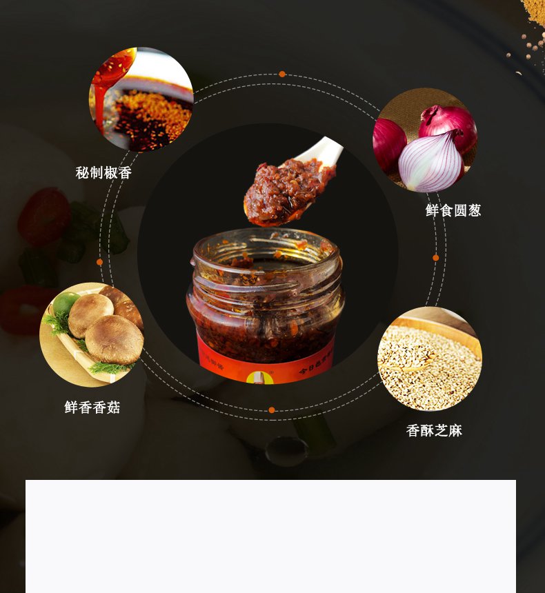 【邑贡酱坊】地方特产圆葱麻辣蘑菇麻辣香脆辣椒酱麻辣